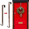 ZMCINER Wreath Hanger for Front Door, Adjustable Wreath Hanger from 15 to 25 Inches, 20 lbs Larger Door Upgrade Christmas Fall Wreaths Decorations Hook (Bronze) view 1