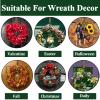 ZMCINER Wreath Hanger for Front Door, Adjustable Wreath Hanger from 15 to 25 Inches, 20 lbs Larger Door Upgrade Christmas Fall Wreaths Decorations Hook (Bronze) view 2