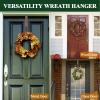 ZMCINER Wreath Hanger for Front Door, Adjustable Wreath Hanger from 15 to 25 Inches, 20 lbs Larger Door Upgrade Christmas Fall Wreaths Decorations Hook (Bronze) view 3