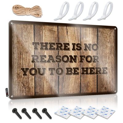 Kids Bedroom Door Signs There is No Reason for You to Be Here Tin Sign Garden Gifts Small Metal Tin ( Size : 20X30CM )