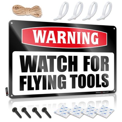 gaeruite Aviation Art Warning Watch for Flying Tools Metal Sign Random Cool Stuff Vintage Gifts for Men (Size : 30X40CM)