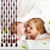 ZHANGQINGXIU Beaded Door Curtains, Peach Gourd Crystal Bead Curtain Handmade String Bead Curtain Retro Style Living Room Partition Feng Shui Curtain Home Entrance Decoration Hanging view 4