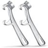 Romooa 2 Pieces Bucket Opener 5 Gallon, Silver Aluminum Paint Pail Buckets Lid Opener Wrench Metal Can Lid Remover Tool for Home Industrial Use view 1