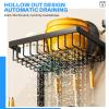ARSTPEOE 2 Tiers 4 Baskets (one More Than Others) Over The Sink Dish Drying Rack,fits All Sinks (from 24.8" to 35.4"),2-Tier Adjustable Sink Rack,Dishes Rack Kitchen Storage Organizer Space Saving view 4