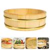 Hemoton Japanese Sushi Rice Mixing Bucket Traditional Sushi Serving Container for Restaurants Sturdy for Food Storage view 2