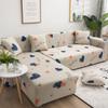 youyoucool Sectional Couch Covers L Shape Sofa Covers Super Stretch 2pcs Sofa Slipcovers for 4+4 Seaters Sectional Chaise Slipcover for Pets KidsYellow-Blue view 1