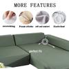 youyoucool Sectional Couch Covers L Shape Sofa Covers Super Stretch 2pcs Sofa Slipcovers for 4+4 Seaters Sectional Chaise Slipcover for Pets KidsYellow-Blue view 4