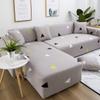 youyoucool Sectional Couch Covers L Shape Sofa Covers Super Stretch 2pcs Sofa Slipcovers for 4+4 Seaters Sectional Chaise Slipcover for Pets KidsGrey-1 view 2