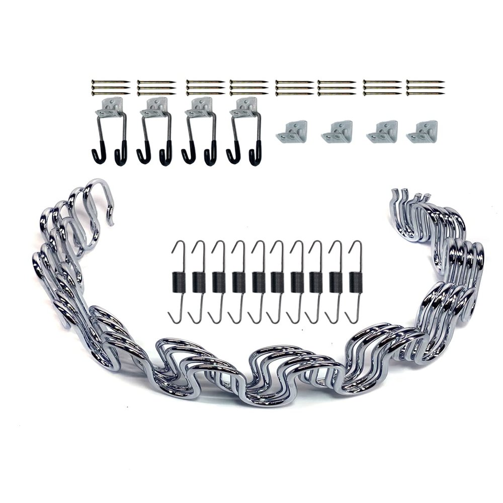 Kaupuar 18" 4pcs Sofa Upholstery Spring Replacement Kit for Repair Couch Recliner Parts Chair fix Sagging seat