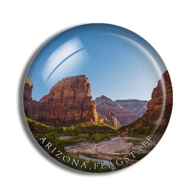 Crystal Fridge Magnets Flagstaff Arizona USA Travel Souvenir Funny Sticker for Gift Home Decoration Office Whiteboard