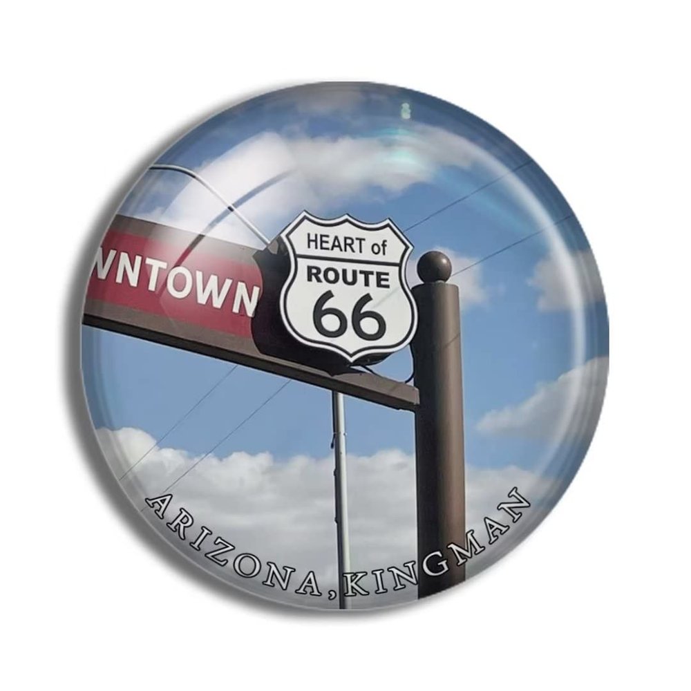 Crystal Fridge Magnets Kingman Arizona USA Travel Souvenir Funny Sticker for Gift Home Decoration Office Whiteboard