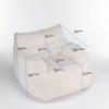 Antetek Bean Bag Chairs for Adults & Kids, Modern Teddy Fabric Accent Chair Ultra Soft Sofa Chair for Living Room, Bedroom, Apartment,Ivory view 2