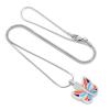 SHEIL Pet Memorial Necklace - Colorful Stainless Steel Butterfly Cremation Urn Jewelry Hold Ashes Keepsake Pendant Jewellery,1 view 3