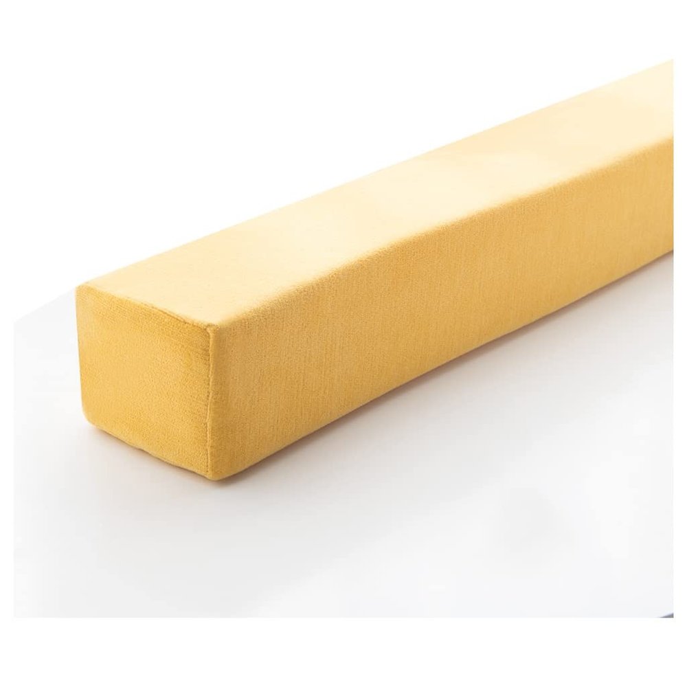 Bed Gap Filler Rectangular Sofa Armrest Pillow Gap Filled Bed Sofa Headboard Pillow Filled Bed Sofa Gap Seam Washable Bedside Cushion Sofa Pillow Support (Color : Yellow, Size : 20X12X180cm)