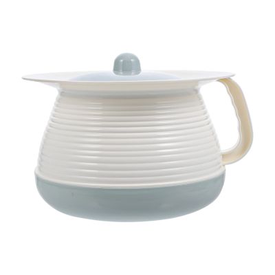 Cabilock Reusable Chamber Pot Potty Urine Plastic Bedroom Urinal Pee Pot Bucket Portable Toilet Spittoon with Lid for Home Hospital Kids Adults Elderly Pregnant Car Travel Use Light Blue