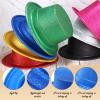 Zhanmai 48 Pcs Cosplay Party Costume Accessories 24 Party Hats for Adults Funny Top Hats Bulk 24 Adjustable Sequin Bow Tie(Colorful) view 2