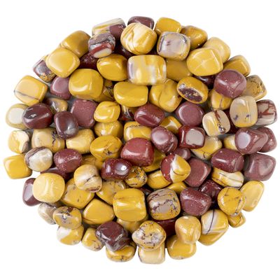 ZAICUS 1lb Mookaite Jasper Tumbled Stones | Polished Crystals Healing | Natural Stones | Feng Shui | Chakra Balancing | Good Luck | Reiki Gift | Home Decor | Size 20-25 mm