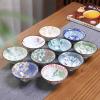 2Pcs Chinese Blue and White Porcelain Cone Teacup Hand-Painted Ceramic Tea Bowl Travel Portable Tea Set Supplies Tea Cup 70ml view 4