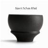 Black Crockery Japanese Ceramic Tea Cup for Puer teacups Porcelain Chinese kung fu Cup drinkware view 2