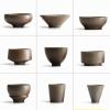 Black Crockery Japanese Ceramic Tea Cup for Puer teacups Porcelain Chinese kung fu Cup drinkware view 4