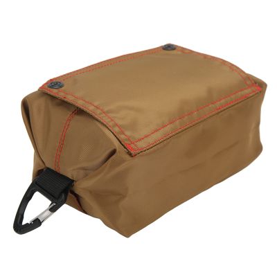 Tissue Box, Facial Paper Storage Case Rectangular Organizer Holder Decor with Hanging Hook for Camping Traveling (Brown)