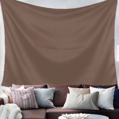 YOKOU Wall Tapestry, Solid Color Brown Wall Hanging Tapestries for Bedroom, Dorm, Living Room, Home Dcor 51"X59"