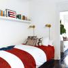 YOKOU Wall Tapestry, Puerto Rico Flag with Leaves Texture Blue Red Wall Hanging Tapestries for Bedroom, Dorm, Living Room, Home Dcor 51"X59" view 4