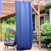 Sunnydaze 51.5 x 120-Inch Indoor/Outdoor Blackout Curtains with Grommet Top - Includes Tiebacks - Blue view 4
