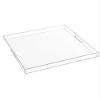 1818 Inch Clear Acrylic Serving Tray with Handles Extra Large Ottoman Tray Decorative Tray Spill-Proof Coffee Table Space Saver Oversize Counter top Organizer Platter with Safe Edge view 1