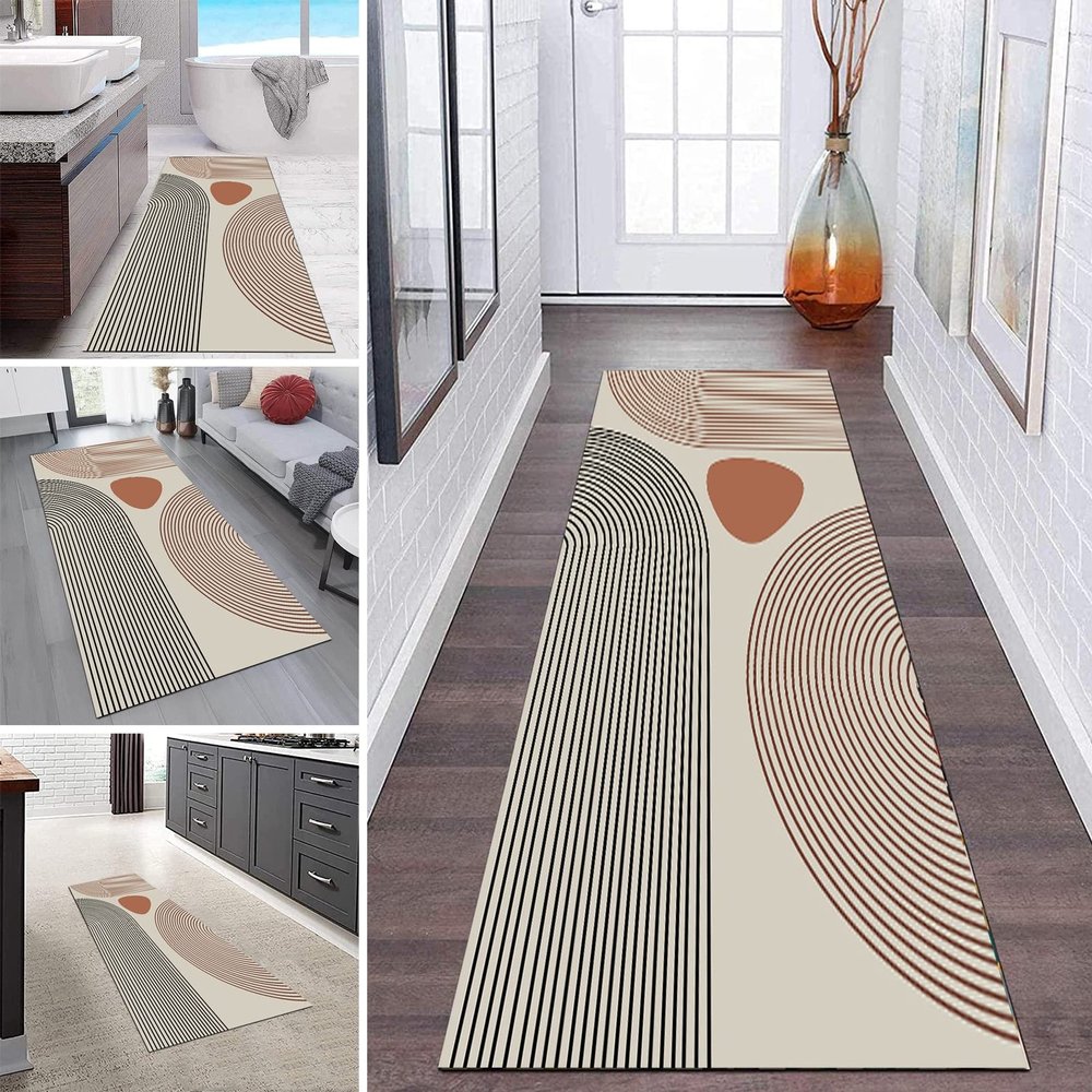 Hallway Runner Rug, Modern Soft Non Slip Easy to Clean Area Rug, Long Carpet Runners for Home Kitchen Corridor or Passage 60cm/70cm/80cm/100cm Wide (Size : 2.6 ft x 4.9 ft)