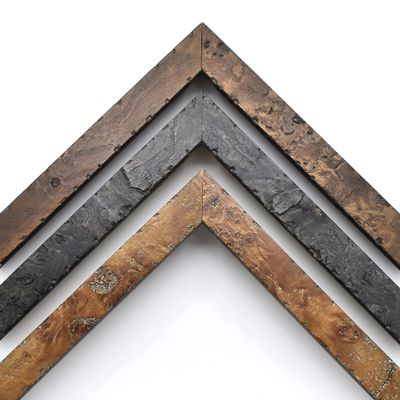Rustic Burled Wood Picture Frame, Handcrafted Custom Frames For Wall Art, Personalized Photo Frame, Natural Solid Wood With Premium Acrylic Cover (9 x 12, Dark Gray)