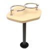 Pontoon Boat Bar Cup Holder Table MI-012P-TA | w/Paper Towel Holder view 1