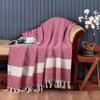 Aegean Concept Blanket, Vintage Boho Rustic 100% Cotton Super Soft 63"x90" (160 cm x 230 cm) Twin Size,Adult Turkish Muslin Light, Cozy Couch Bedcover Twin Blankets, Pink view 2