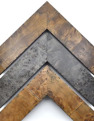 Rustic Burled Wood Picture Frame, Handcrafted 1 7/8" Burl Wood Custom Frames For Wall Art Posters, Personalized Photo Frame, Natural Solid Wood Frame With Premium Acrylic Cover (14 x 20, Dark Brown)
