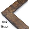 Rustic Burled Wood Picture Frame, Handcrafted 1 7/8" Burl Wood Custom Frames For Wall Art Posters, Personalized Photo Frame, Natural Solid Wood Frame With Premium Acrylic Cover (14 x 20, Dark Brown) view 2