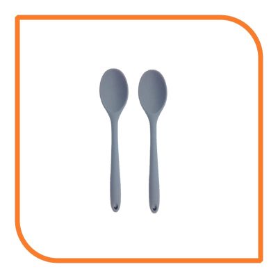 8" Gray Silicone Spoon (2 Spoons) by MyXOHome