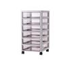BNNP Portable Closets 6-Layer Combination Drawer Locker Resin Finishing Cabinet with Pulley Easy to Move Height 6437CM * Width 32.3CM * 40.6CM Easy to Assemble (Color : A) view 1