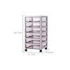 BNNP Portable Closets 6-Layer Combination Drawer Locker Resin Finishing Cabinet with Pulley Easy to Move Height 6437CM * Width 32.3CM * 40.6CM Easy to Assemble (Color : A) view 2