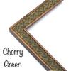 Rustic Celtic Picture Frame, Handcrafted Irish Inspired Custom Frames For Wall Art Posters, Personalized Photo Frame, Solid Wood Frame With Premium Acrylic Cover (4 x 4, Cherry Green) view 3