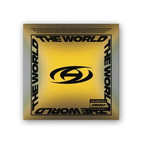 DREAMUS ATEEZ 'The World' EP.1 : Movement Album Diary CD & Poster Set+Lyrics+Photobook+Sticker+Id Card+Photocard (Track Sealed)