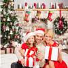 10x10ft Christmas Backdrop Christmas Fireplace Backdrops Xmas Theme Backdrop New Year Decoration Background Family Party Baby Shower Decoration Background view 2