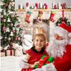 10x10ft Christmas Backdrop Christmas Fireplace Backdrops Xmas Theme Backdrop New Year Decoration Background Family Party Baby Shower Decoration Background view 4