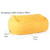 Sofa Lazy Sack Bean Bag Chair Cover Sofa Lazy (No Filler) Living Room Furniture Soft Washable Micro-Fiber Adult Beanbag Chair Outside Cover, Lazy Sofa Bed Cover,Yellow view 3