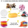 Sofa Lazy Sack Bean Bag Chair Cover Sofa Lazy (No Filler) Living Room Furniture Soft Washable Micro-Fiber Adult Beanbag Chair Outside Cover, Lazy Sofa Bed Cover,Yellow view 4