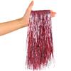 CCINEE 2000 Strands Christmas Tinsel Icicles, 19.7" Shiny Mylar Foil Icicle for Xmas Tree, Holiday, Birthday, Wedding, Party Hanging Decoration, Pink view 1