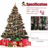 CCINEE 2000 Strands Christmas Tinsel Icicles, 19.7" Shiny Mylar Foil Icicle for Xmas Tree, Holiday, Birthday, Wedding, Party Hanging Decoration, Pink view 2