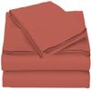 4 Piece RV Sheets Set, Luxury Breathable & Cooling Sheets Sheets 1000 Thread Count 100% Egyptian Cotton, 12 Inch Deep Pocket RV Bunk Size (34"X75"), Brick Red view 2