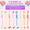 24 Reusable Drinking Plastic Straws + 6 Temporary Tattoos or 6 Silicone bracelets for Girls and Boys Birthday Party Decorations with Unicorn,Mermaid,or Dinosoaur,plus 1 Cleaning Brush view 3