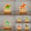 Custom Name Night Light for Kids - Personalized Cartoon Dinosaur Night Light with LED Lighting for Children - Kids Bedroom Nursery Night Light - Personalized It with Your Kid's Name (Triceratops) view 2