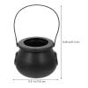 1Set Atomized Ambient Light Cauldron with Light Witch Candy Bucket with Witch Cauldron Kids Lighted Cauldron Pot LED Fog Maker LED Decor Halloween Plastic Fog Machine view 2